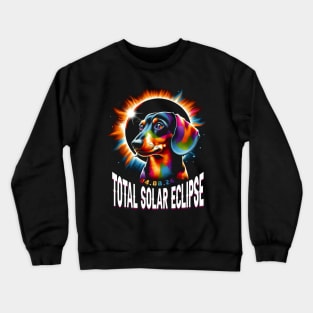 Sunlit Dachshund Eclipse: Fashionable Tee for Dachshund Lovers and Eclipses Crewneck Sweatshirt
